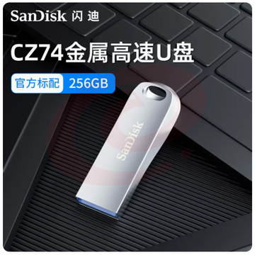 U盘(可刻字） 闪迪全金属U盘USB3.1电脑256G高速优盘cz74 SKU：YDKJ00086