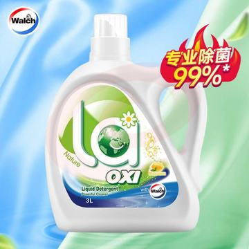 威露士有氧洗衣液柠檬3L 除菌率99% 除螨99.9% 机洗手洗