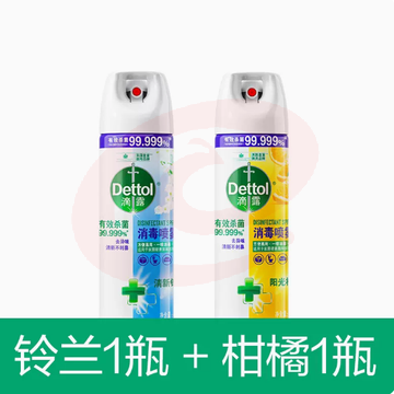 滴露消毒去味喷雾454ml*2鞋子除臭剂家用消毒液衣物杀菌除菌酒精 SKU：YDKJ00518