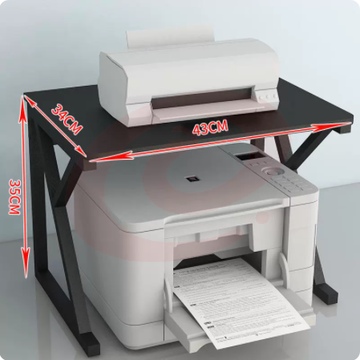 打印机置物架桌上置物架43x34x35cm黑色 SKU：YDKJ01940