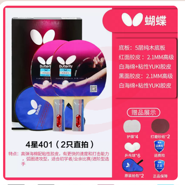 蝴蝶乒乓球拍专业级