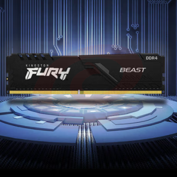 金士顿 (Kingston) FURY 32GB DDR4 3200 台式机内存条 Beast野兽系列 骇客神条 SKU：YDKJ01456