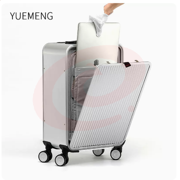 前开盖登机箱全铝镁合金行李箱16寸