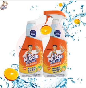 威猛先生 厨房重油污净 清新柑橘双包装455g+455g强效去油渍污垢 厨房清洁剂油烟机清洁剂