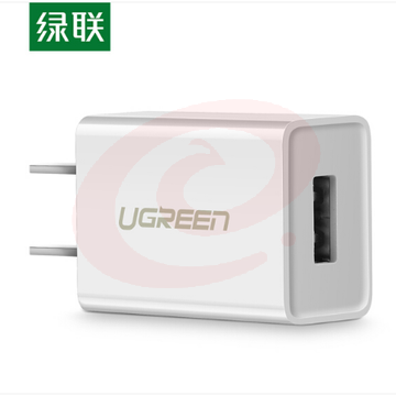 绿联 60714 充电器5V/2.1A快充插头 手机电源适配器