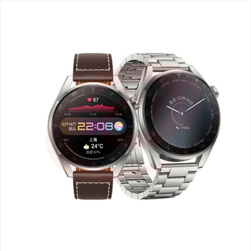 华为（HUAWEI） WATCH 3 Pro 48mm eSIM独立通话智能手表 心脏与呼吸健康管理 体温检测 NFC支付 棕色真皮表带