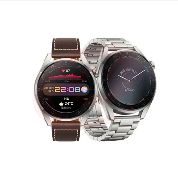 华为（HUAWEI） WATCH 3 Pro 48mm eSIM独立通话智能手表 心脏与呼吸健康管理 体温检测 NFC支付 棕色真皮表带 SKU：YDKJ01815