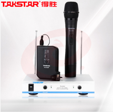 得胜 TAKSTAR TS-3310HP 无线麦克风 一拖二无线话筒 黑色 SKU：YDKJ01943