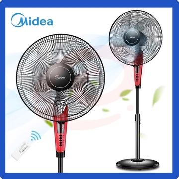 美的（Midea）大风量遥控落地扇FS40-13ER【40cm大扇叶】 立式电风扇摇头 遥控节能定时宿舍风扇 
