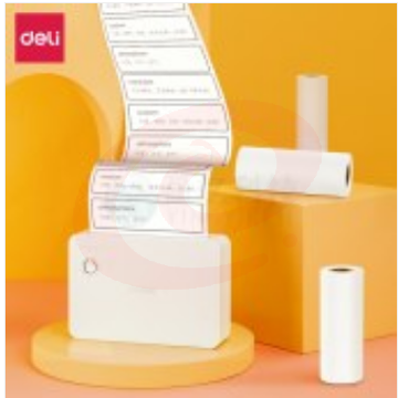 得力(deli) 相印宝喵喵机热敏标签打印纸喵喵机专用不干胶标贴 错题手账照片打印3卷(3.5米/卷)XH22