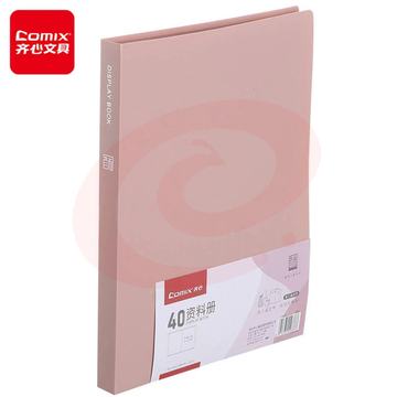 齐心 A4/40页莫兰迪色资料册