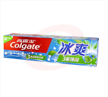 高露洁 180克 冰爽薄荷牙膏（新老包装随机发）