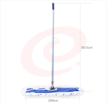 白云 90CM 大堂拖把尘推铝合金杆棉质拖布平板平推拖把墩布车间酒店  SKU：YDKJ02522