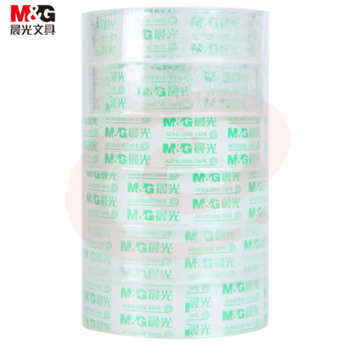 晨光(M&G)文具透明胶带 高透易撕小胶带 学生手工胶布12mm*18m 6卷装AJD957P9