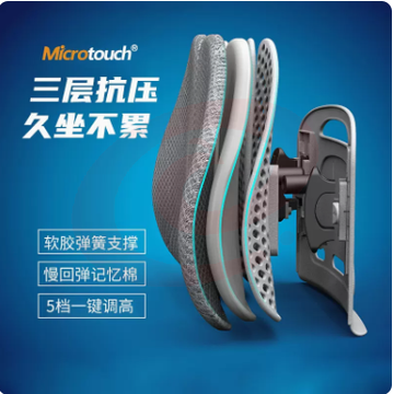 麦塔奇人体工学腰靠护腰靠垫汽车座椅靠背办公室腰部支撑腰垫通用