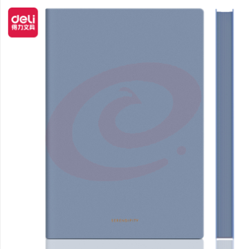 得力(deli) 22284软面贴芯皮面本-A5-210mm*143mm/96张(蓝)