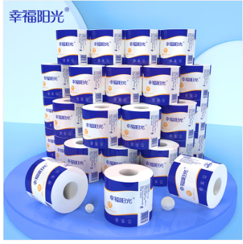 幸福阳光 卷纸经典系列4层加厚130克27卷有芯卷筒纸 家用厕纸整箱装新升级