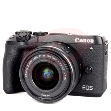 佳能M6 Mark II M6二代 m62 M6 II Vlog微单相机 美颜数码照相机 4K视频拍摄 黑色/银色 可选 官方标配
