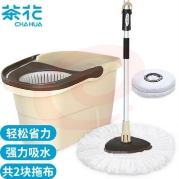 茶花拖把桶免手洗旋转拖把