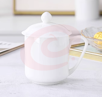 会议茶杯 陶瓷盖杯