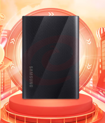 三星（SAMSUNG）1T移动固态硬盘T9 星空黑 高速2000MB/S 1TB 便携USB3.2  三防移动硬盘 迷你纤薄