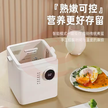 新年生日礼物多功能蒸蛋器送同事员工送领导送老师高档实用的公司年会礼品过年 象牙白/PP蒸格款 原盒包装