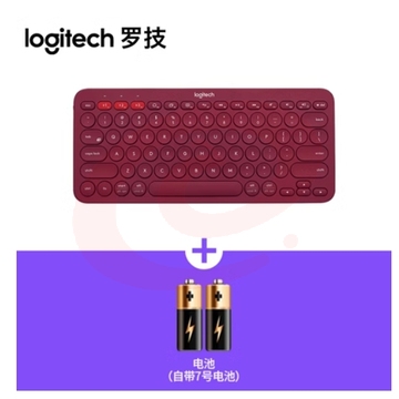 罗技（Logitech）K380无线蓝牙网红键盘静音ipad平板台式手机女生