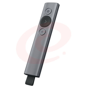 罗技（Logitech） Spotlight 无线演示器 投影笔 PPT翻页笔 放大聚焦演讲神器 灰色