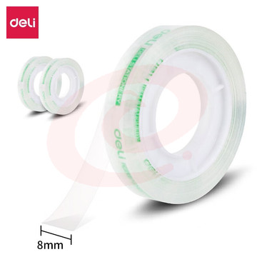 得力（deli）30008 透明文具胶带  2卷/袋