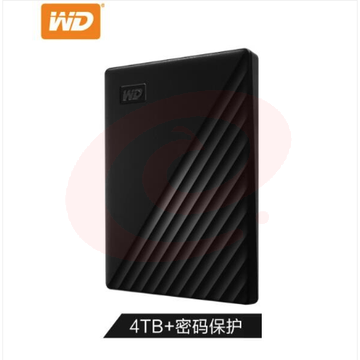 西部数据 WDBPKJ0040BBK 4TB USB3.0移动硬盘 2.5英寸 黑色(密码保护 自动备份) 