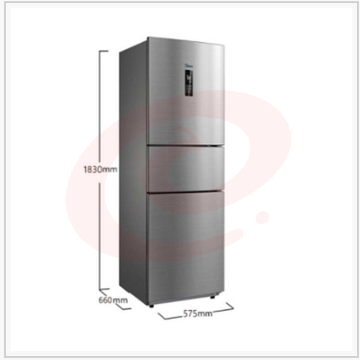 美的(Midea)258升 三门冰箱速冷速冻 节能 炫彩钢 BCD-258WTM(E)