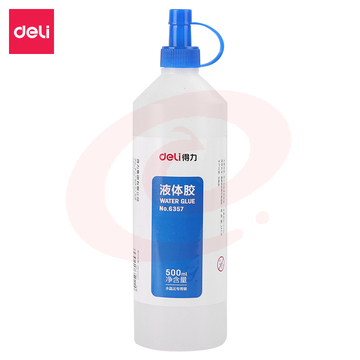 得力6357液体胶(500ml*6瓶 SKU：YDKJ05926