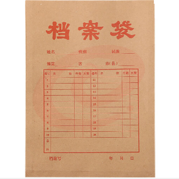 牛皮纸档案袋 可定制 (5000个起售)