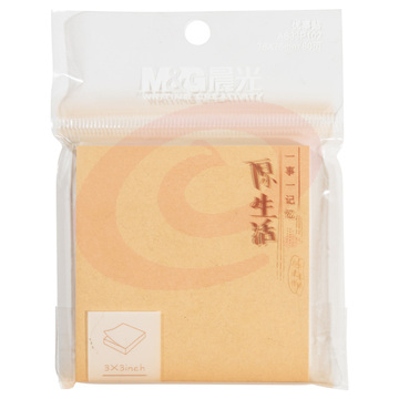 晨光/M&G YS-311 原生活便条纸 80页 3*3 80页/本（单位：本） 牛皮纸色