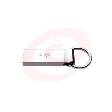 爱国者（aigo）32GB USB2.0 U盘 U210 金属U盘 车载U盘 银色 一体封装 便携挂环