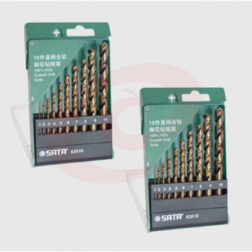 世达（SATA）10件套直柄含钴麻花钻  52810