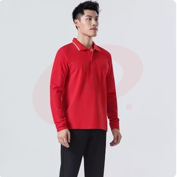 男款 Polo衫定制男女同款长袖T恤大码企业工作服印字logo