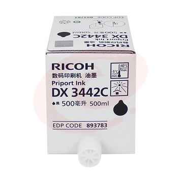 理光 油墨 DX3442C (黑色) 5瓶/盒 按单瓶出售