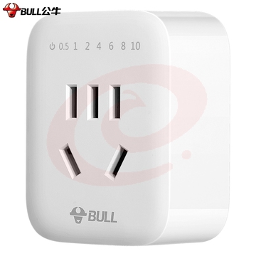 公牛（BULL）GND-5 新国标定时插/防过充倒计时定时器/无线插头 一键设定方便快捷（5个起售，偏远区域下单请电话咨询）