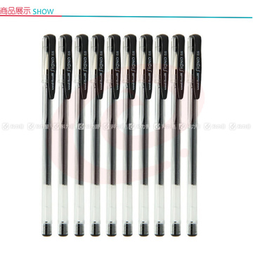 三菱 uni 双珠啫喱笔 UM-100-05 0.5mm (黑色) 10支/盒 (替芯：UMR-5)