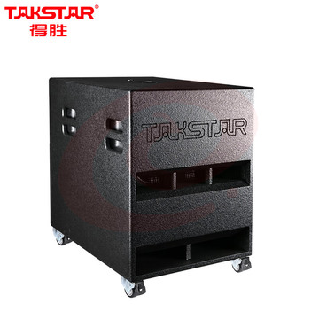 得胜（TAKSTAR）ESC-15A 有源15吋超低音音箱 带功放功能专业户外舞台演出移动式超低音音响 SKU：YDKJ06674