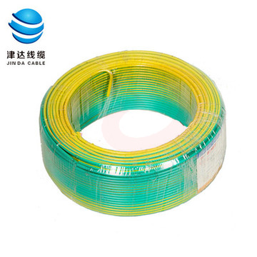 津达电缆 ZCN-BV-双色4平方 耐火阻燃塑铜线 100米/盘