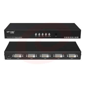 迈拓维矩（MT-viki）HDMI/DVI/VGA分割器 四八画面分屏器 多进一出视频DNF游戏搬砖 MT-SW041-D 四画面分割器 DVI接口