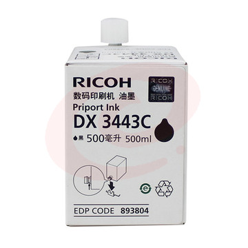 理光 RICOH 油墨 DX-3443C 500ml (黑色) SKU：YDKJ07229