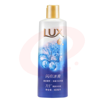 力士（LUX）400ml 闪亮冰爽 沐浴露 精油香氛沐浴乳