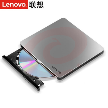 联想(Lenovo)DB85 8倍速 铝合金Type-C/USB外置光驱 外置DVD刻录机 移动光驱 Windows/MAC系统(银黑色) SKU：YDKJ07336