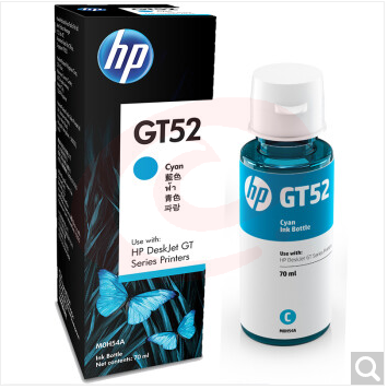 惠普（HP）GT52/53原装墨水 适用hp tank310/410/5810/5820/418/411/419/518/519打印机 青色墨水 SKU：YDKJ07187