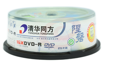 清华同方DVD空白光盘 4.7GB/张 25张/盒