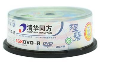 清华同方DVD空白光盘 4.7GB/张 25张/盒 SKU：YDKJ07027