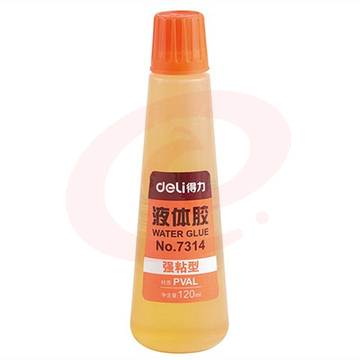得力(deli) 7314 液体胶水 120ml(黄色)12瓶/盒  (单位：盒)